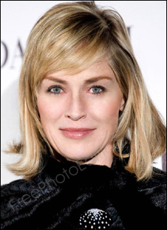 This is a photo editing / photo touch up example to fix a squinchy eye. In this retouching example, Sharon Stone's eye problem has been corrected.