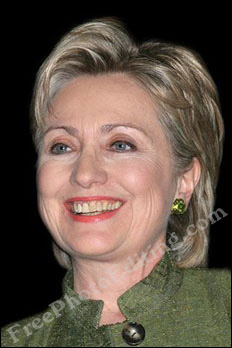 Hillary Clinton's yellow teeth