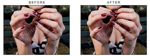 Photo editing - Fix chipped nail