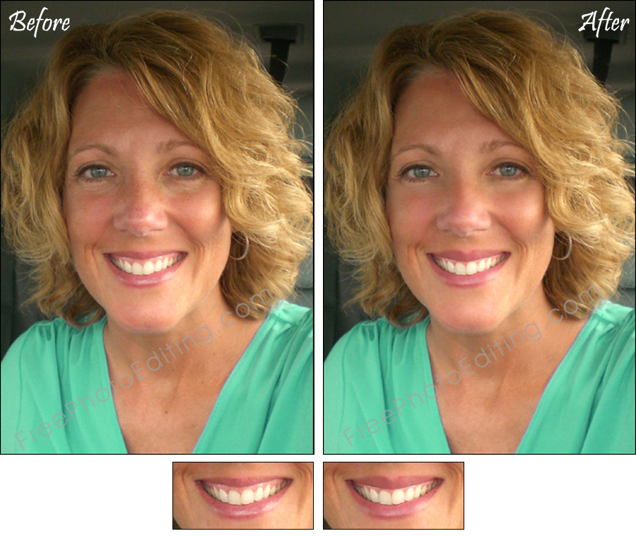 Photo editing services: Lip re-shaping