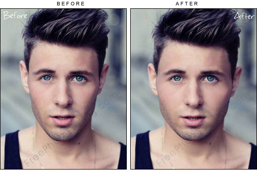 Face shape: Photo retouching services