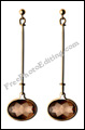 Dangling stone earrings